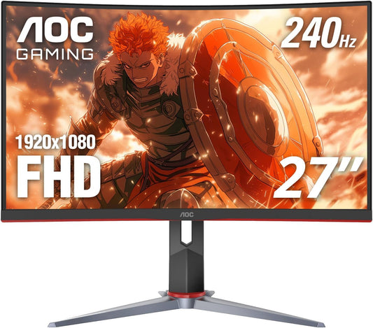 C27G2Z 27" Curved Ultra-Fast Gaming Monitor – FHD 1080P, 0.5ms Response, 240Hz