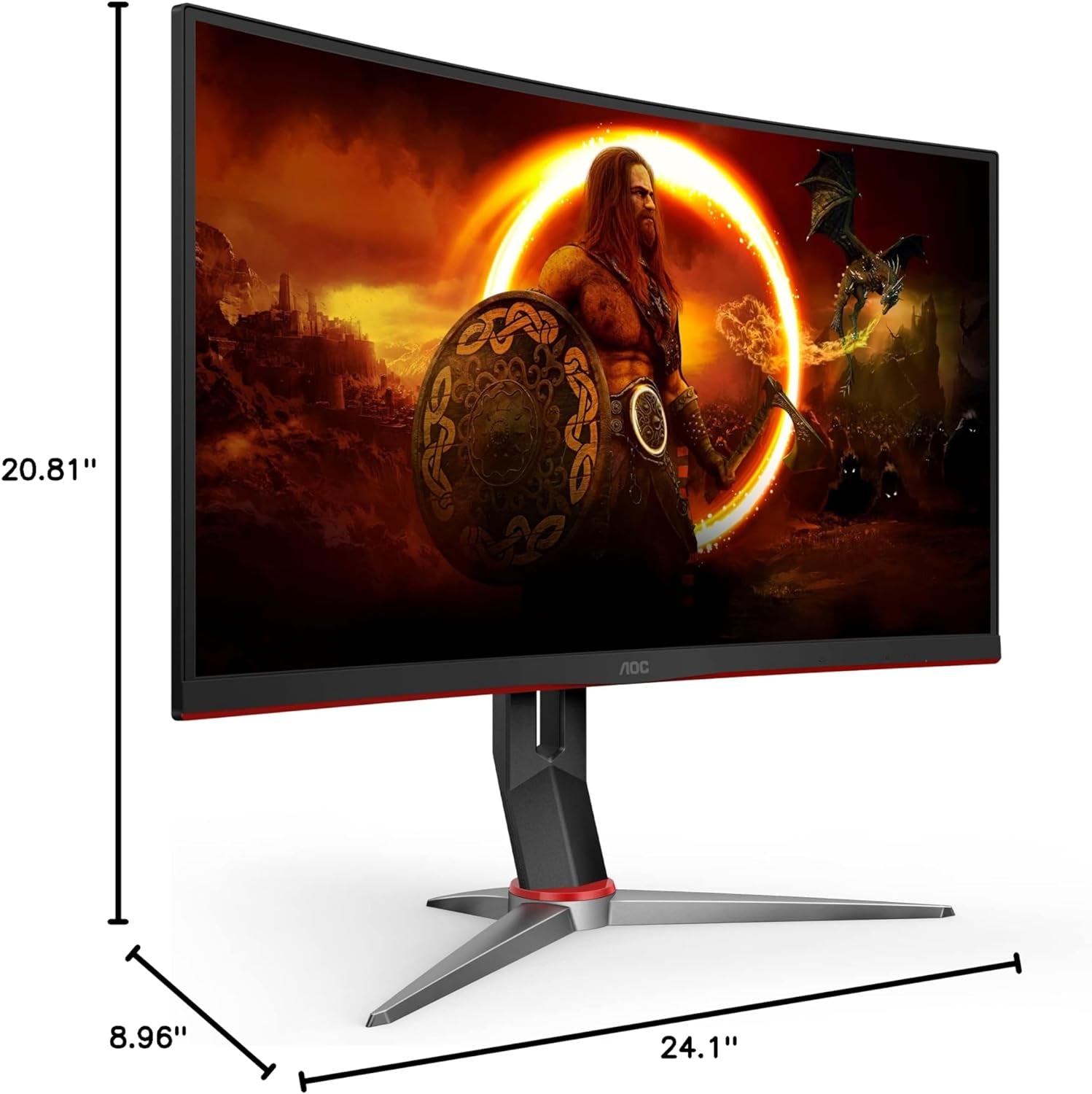 C27G2Z 27" Curved Ultra-Fast Gaming Monitor – FHD 1080P, 0.5ms Response, 240Hz